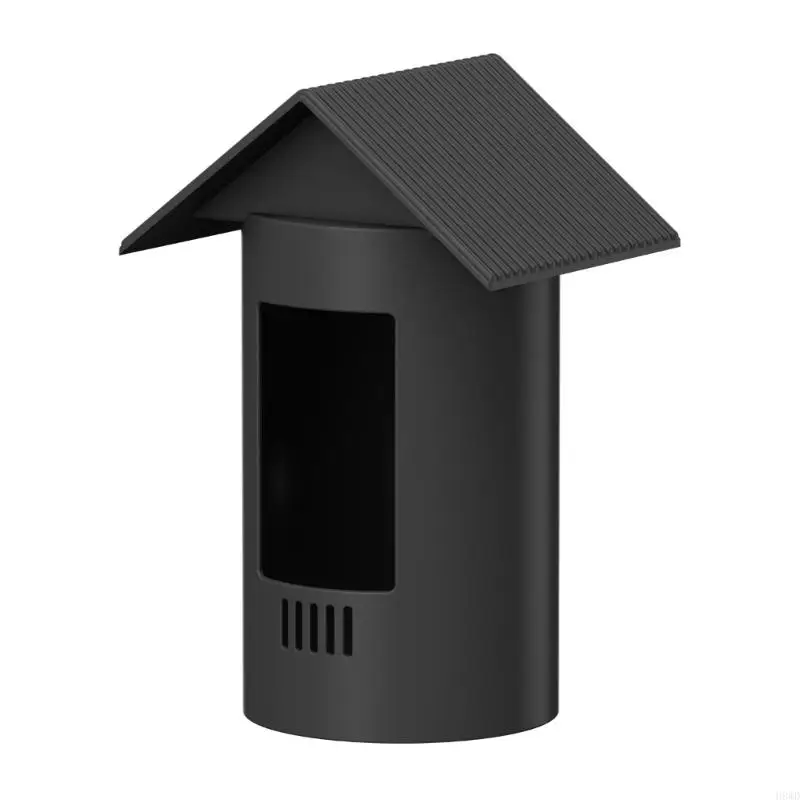 Silicone Protective Cover for Camera, All Weather Rainproof Protections Camera Skin Sleeve Case with Sunshade Roof, Black H8WD