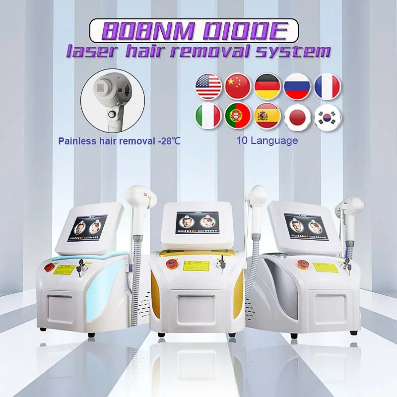 

ADG High Power Customization Diode Laser Painless Freezing Point 755 808 1064nm Diode 808nm Diode Laser Hair Removal Machine