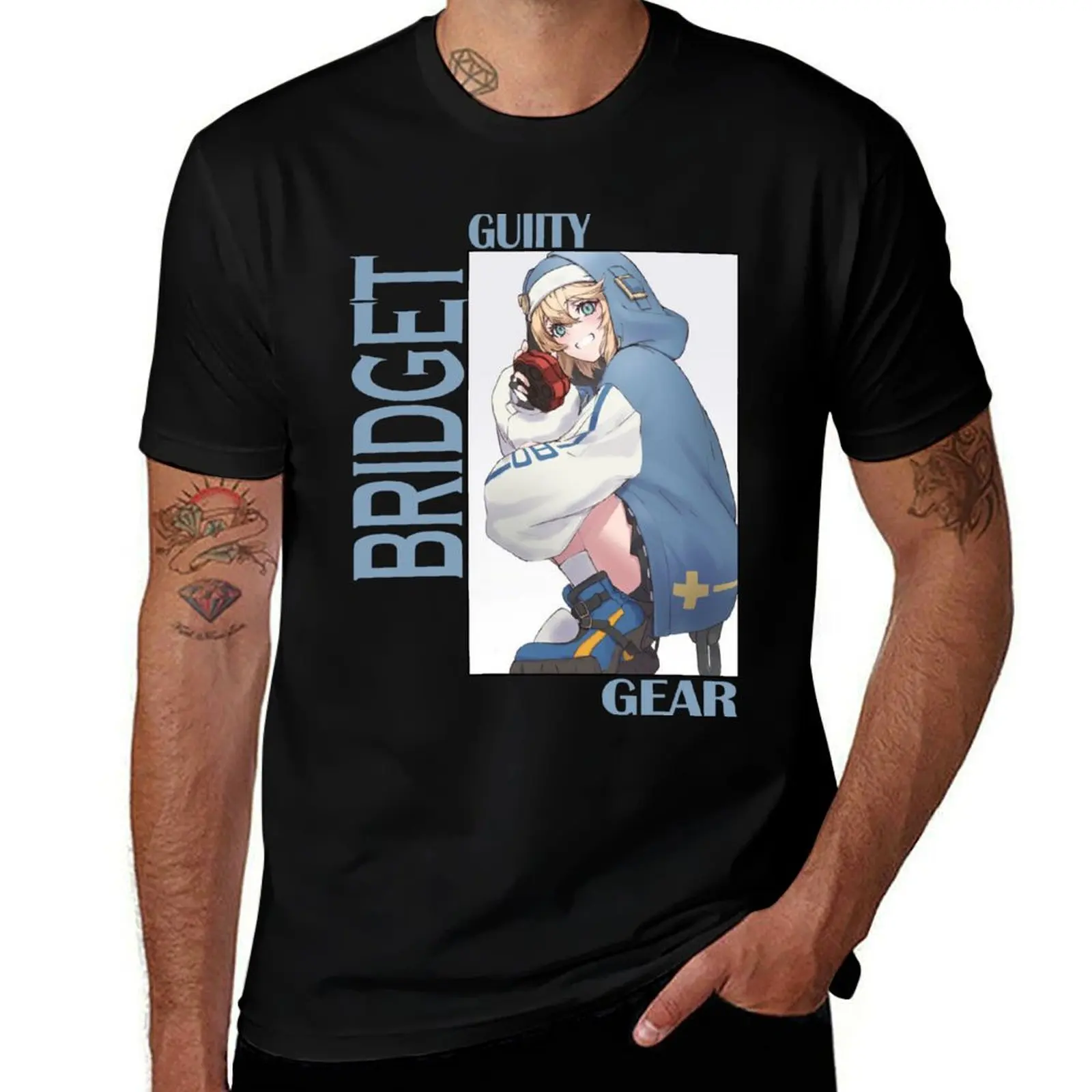 Guilty Gear Bridget T-Shirt cotton t-shirt plain for man package T-Shirt