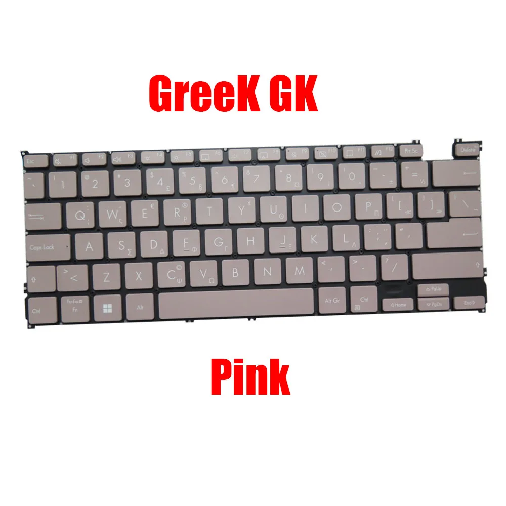 

Laptop Keyboard For Asus Zenbook S 13 Flip BP5302ZA With Backlit Without Frame Pink Bulgaria BG\GreeK GK