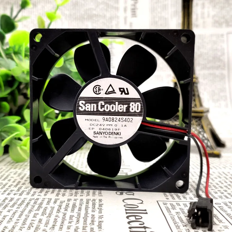 

9A0824S402 24V 0.1A 8025 8CM INVERTER COOLING FAN