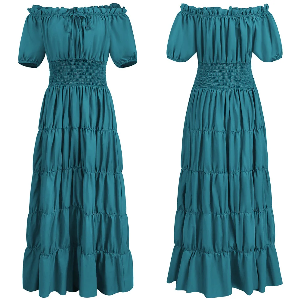 Costume cosplay lungo Dr da donna rinascimentale medievale, abito da ballo loween, spettacolo teatrale, abbigliamento etnico tradizionale cinese