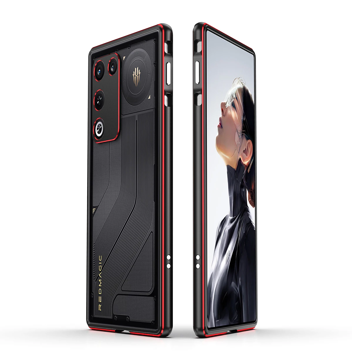 Metalowa obudowa ochronna z aluminium do Nubia RedMagic 11 Air 11air, odporna na wstrząsy, z funkcją rozpraszania ciepła i ochroną krawędzi. — zdjęcie produktu 6