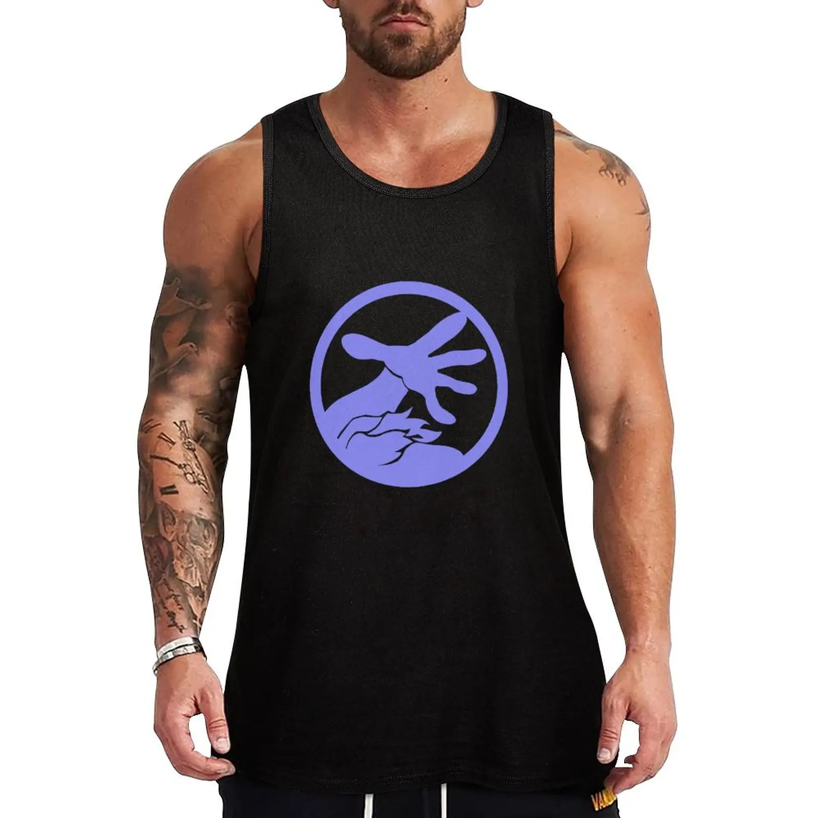 Colored Warlock icon Tank Top bodybuilding Sports clothing Men's sleeveless t-shirt