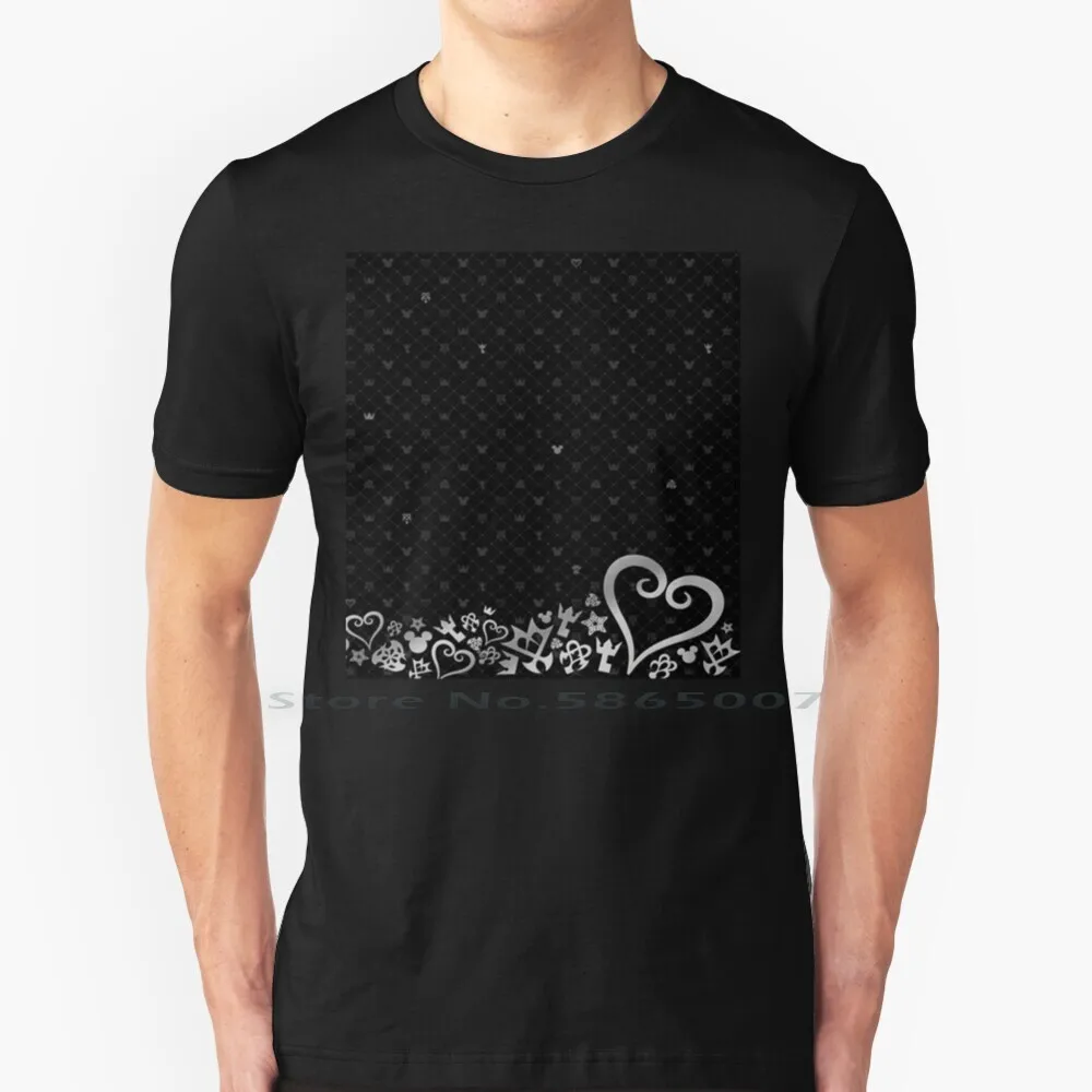 Kingdom Hearts-Artwork 100% Cotton T Shirt Sora Keyblade Kh Heartless Riku Kairi Gaming Cute Donald 358 2 Days Anime Kingdom