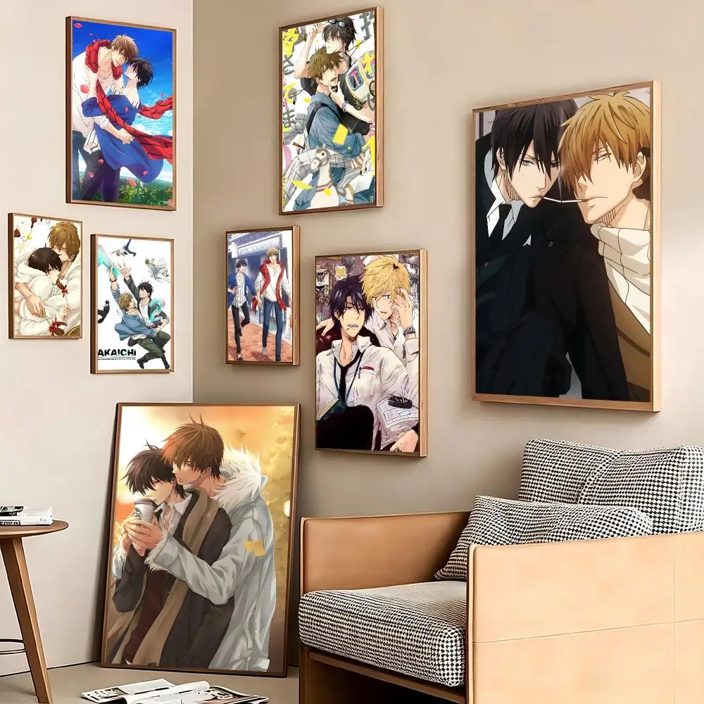 BL Anime Dakaretai Otoko1-i ni Odosarete Imasu Poster Pegatina artistica HD autoadhesiva impermeable para salon dormitorio