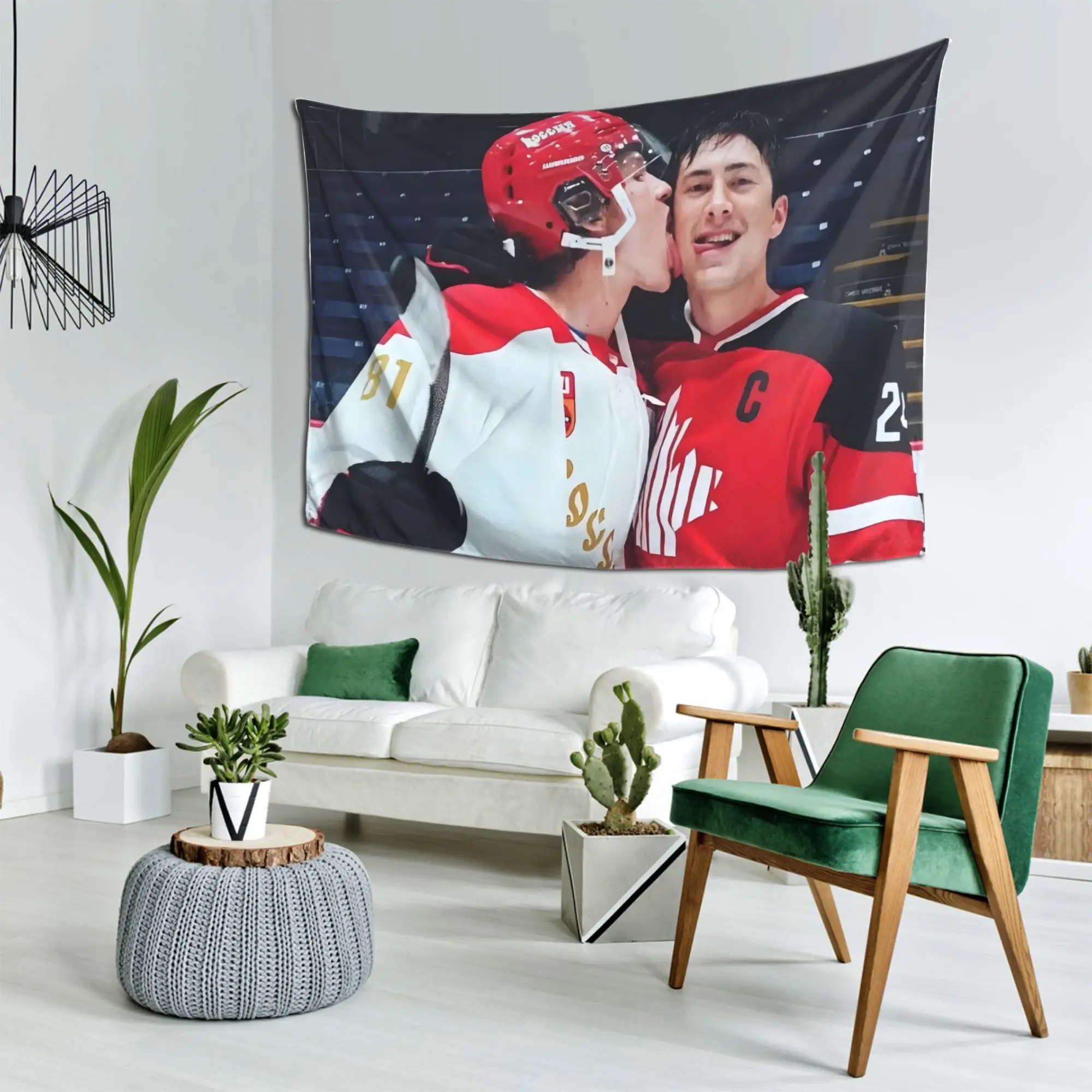 1Pc Ilya X Shane Heated Rivalry Tapestry - Perfect Holiday New Year Gift for Home Decor