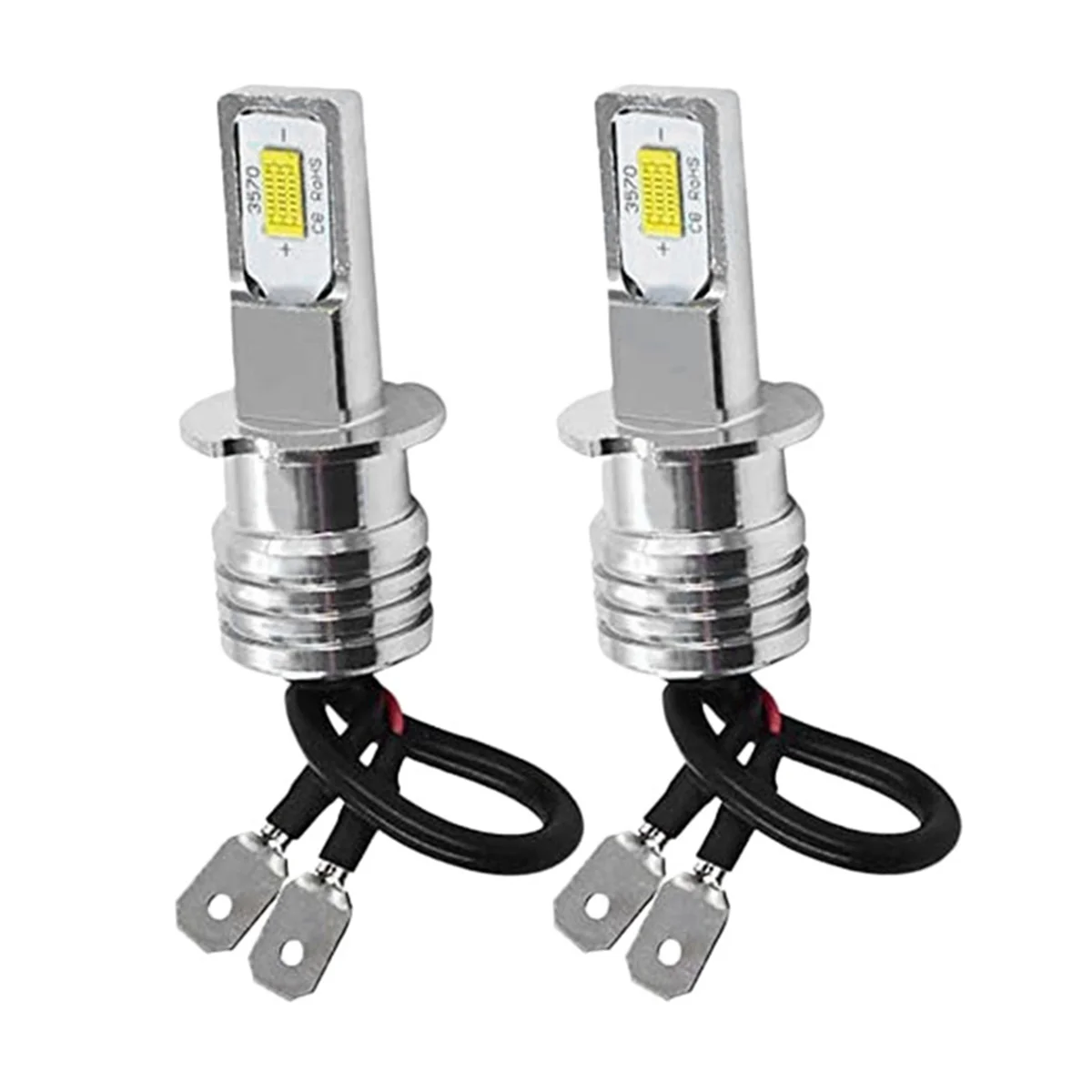 2X H3 Super Bright LED Headlight Fog Light Driving Lamp Bulb Kit 6000K White 10W