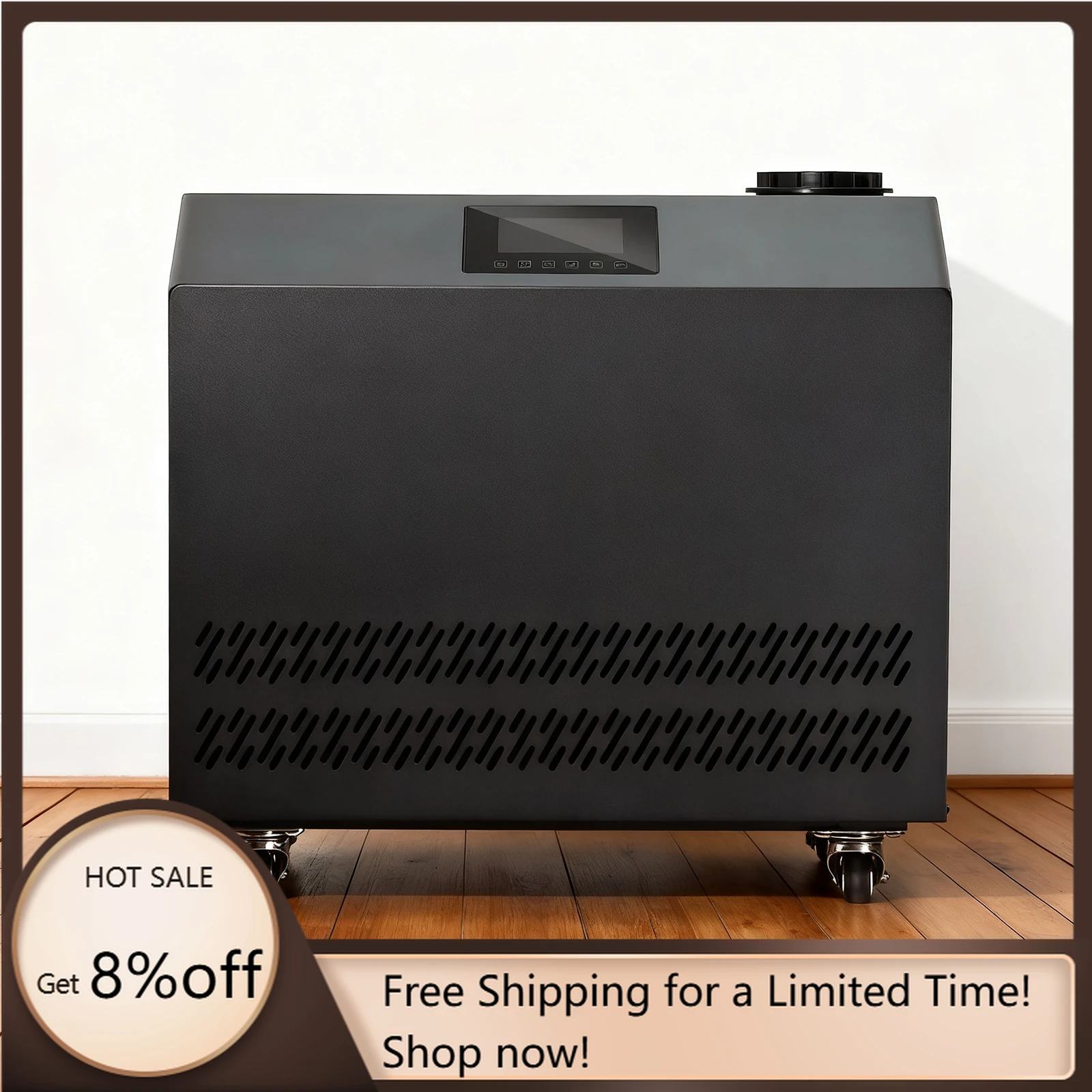 Water-Cooled Ice Bath Chiller 1HP with Dual Built-in Filters Cold Water Cooler for Post-Workout Recovery