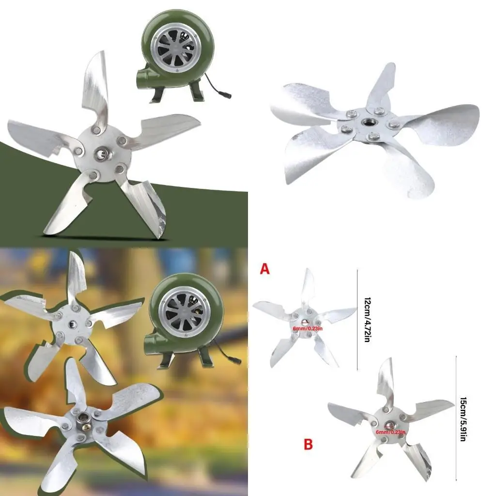 

R9UF Универсальный утюг с 5 лопастями, лист вентилятора, 12 см/4,7 дюйма, 15 см/6 дюймов, сменный лист вентилятора, лист