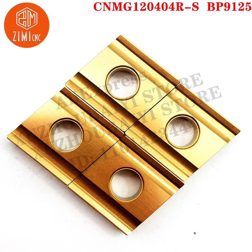 CNMG120404R-S BP9125 كربيد إدراجات تحول CNC شفرة مشقوقة مشقوقة خشب خارجي خشن أدوات خراطة CNMG BP9125 للصلب