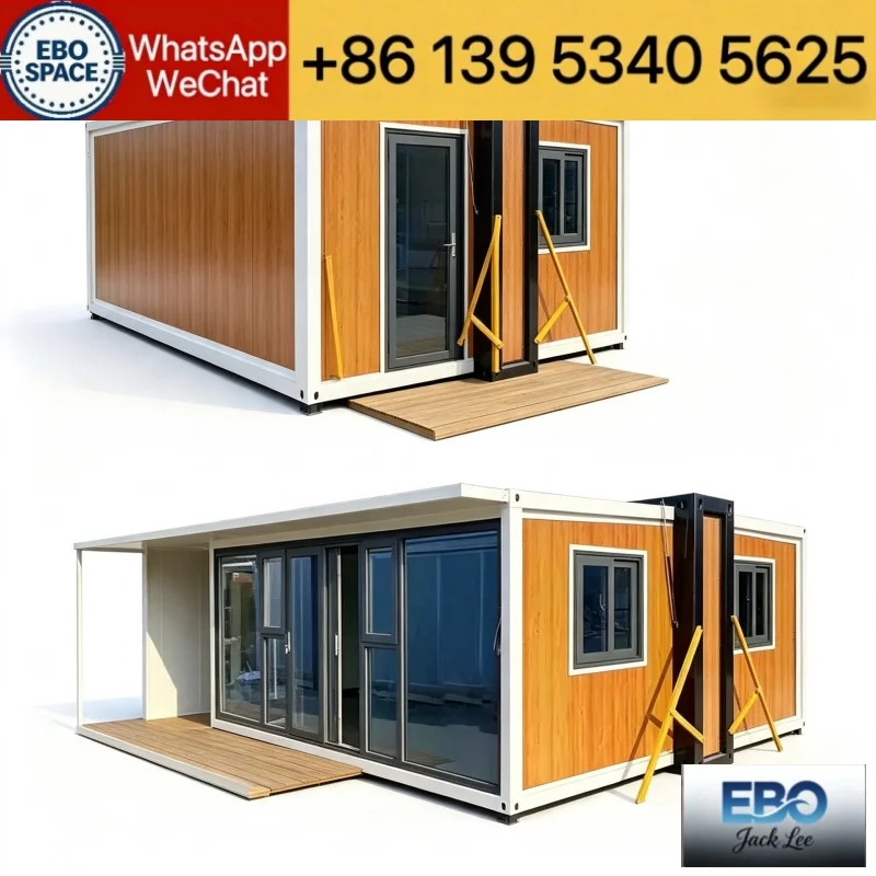 Waterproof Steel Expandable Prefab Container House Complete Interior Decoration Kitchen Mobile Tiny Living House