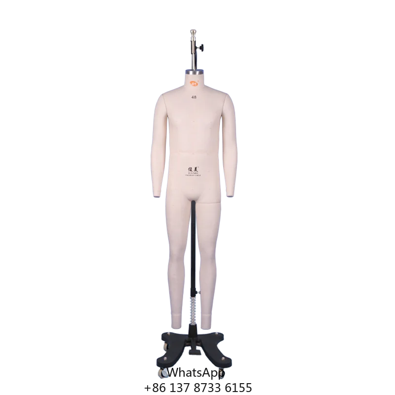 Hot Sale High-End New Size 48 White Full-Body Male Dress Form Fiberglass Stand Detachable Legs Sewing Dressmaking