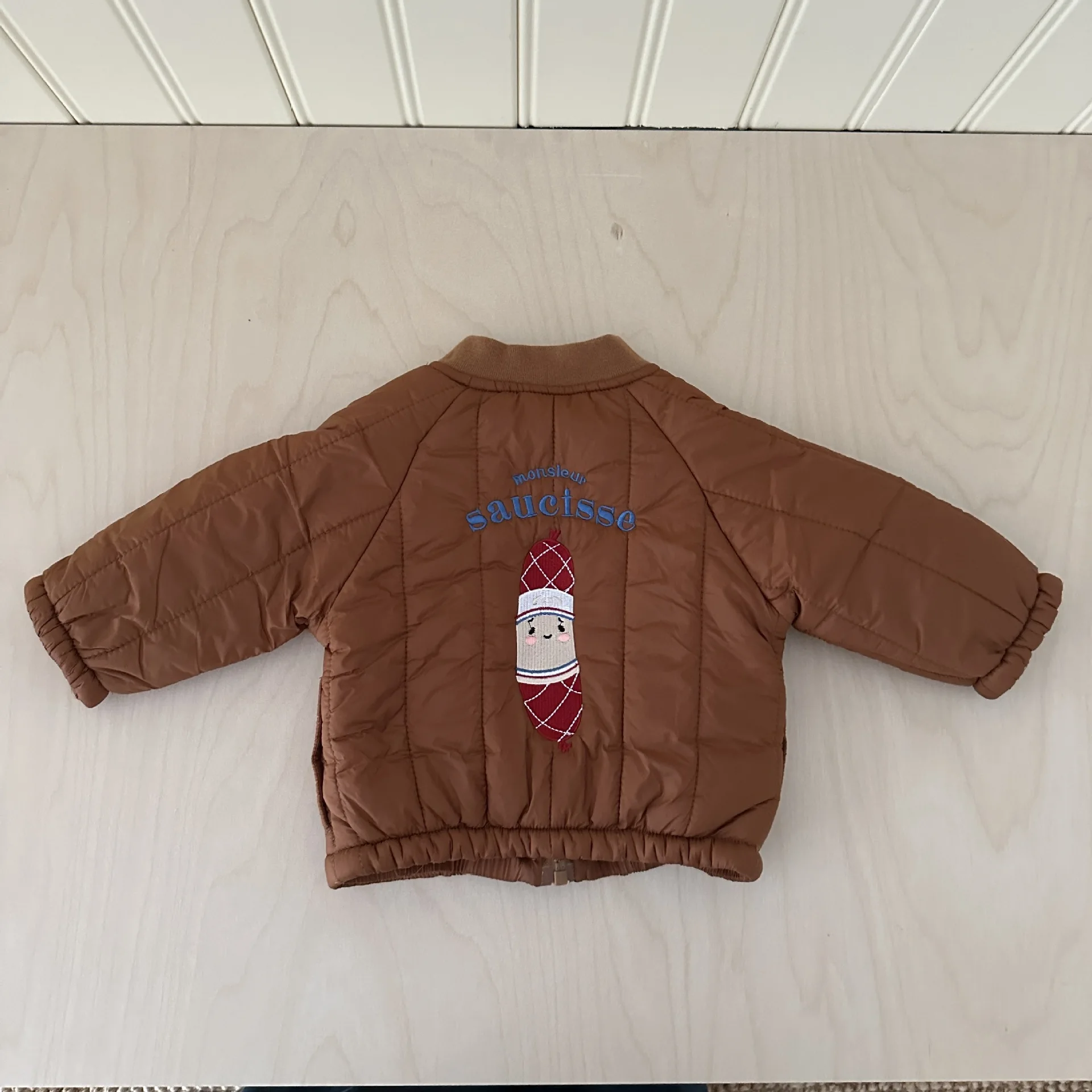Chaqueta con bordado de dibujos animados para niños, abrigo cálido de felpa de algodón grueso, ropa de abrigo para niños, abrigo de invierno para niñas, Otoño e Invierno