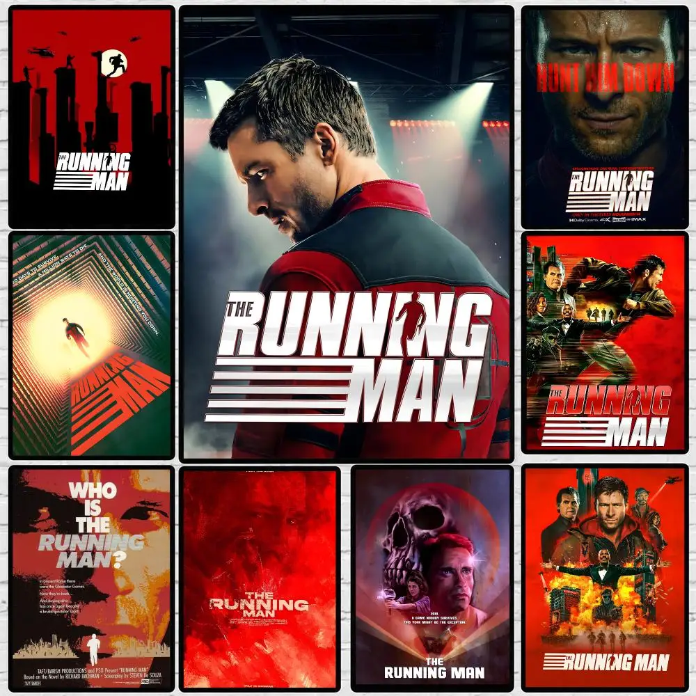 Movie The Running Man Poster High-definition  poster stickers, suitable for bedroom, living room, home decoration
