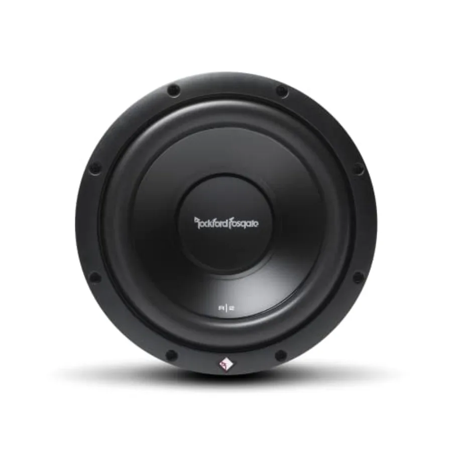 

Car audio subwoofer, polypropylene cone, black, high power handling with dual 2-ohm voice coils