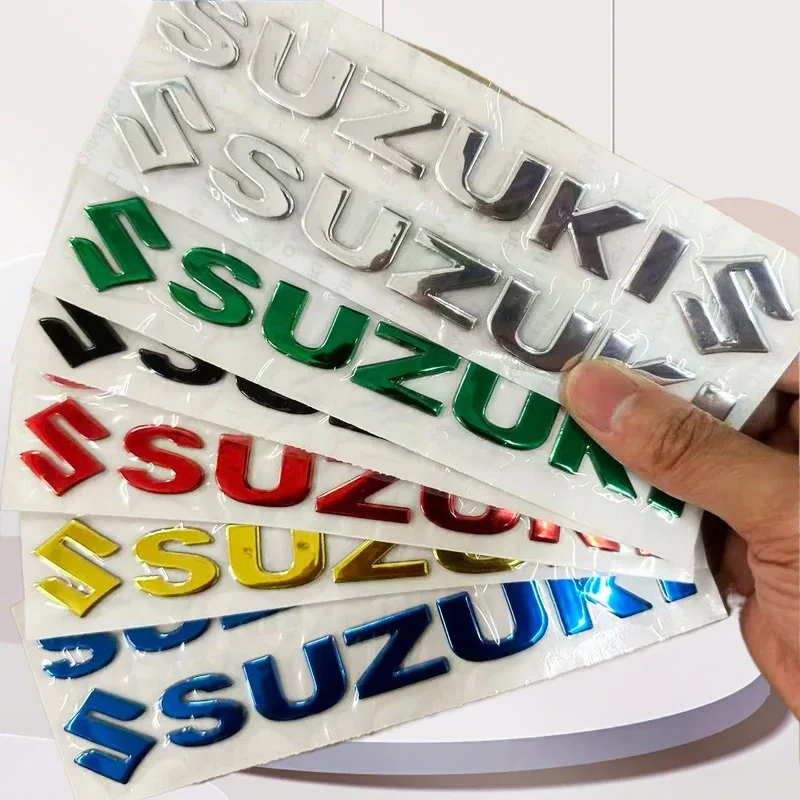 Adesivo 3D Suzuki para Tanque de Moto - Emblema Decalque Gsxr 750 1000 650 Swift V Stron Gsx Dr Gs Gw250