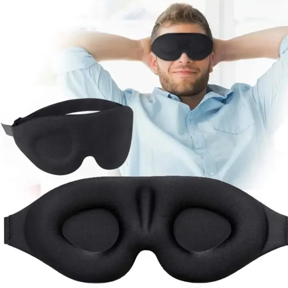 Eye Mask Blindfold For Unisex Soft Tiredness Relief Eye Cover Natural Sleeping Blind Eye Patch Skin Care Tool