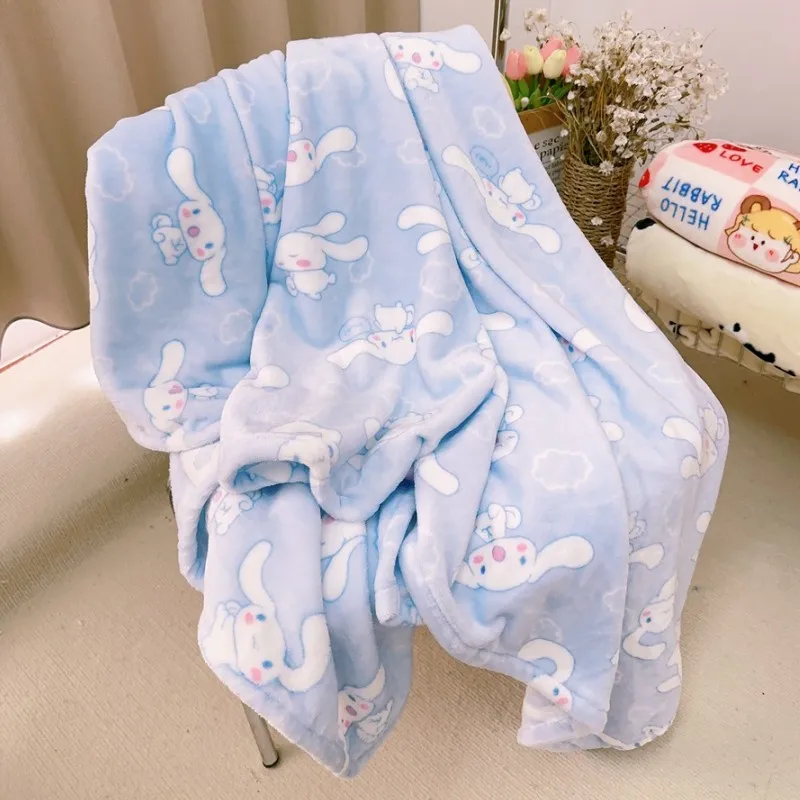 

Cinnamoroll Sanrio Cute Coral Plush Blanket Office Home Lounge Chair Blankets Cartoon Fashion Soft Aircondition Printed Blankets