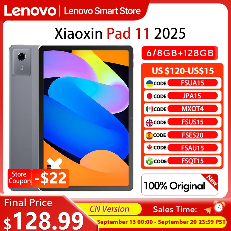 New Original Lenovo Xiaoxin Pad 11 2025 Tablet 11 inch 2.5K  Screen CN Version MediaTek Dimensity 6300 7040mAh Android PC Pad