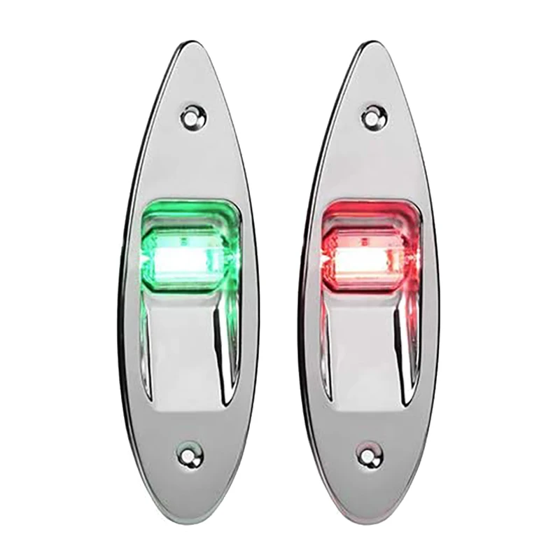 

2 Pack Navigation Lights Marine Boat Yacht Light 12V Waterproof LED Sailing Signal Lights Bow Lights Red and Green