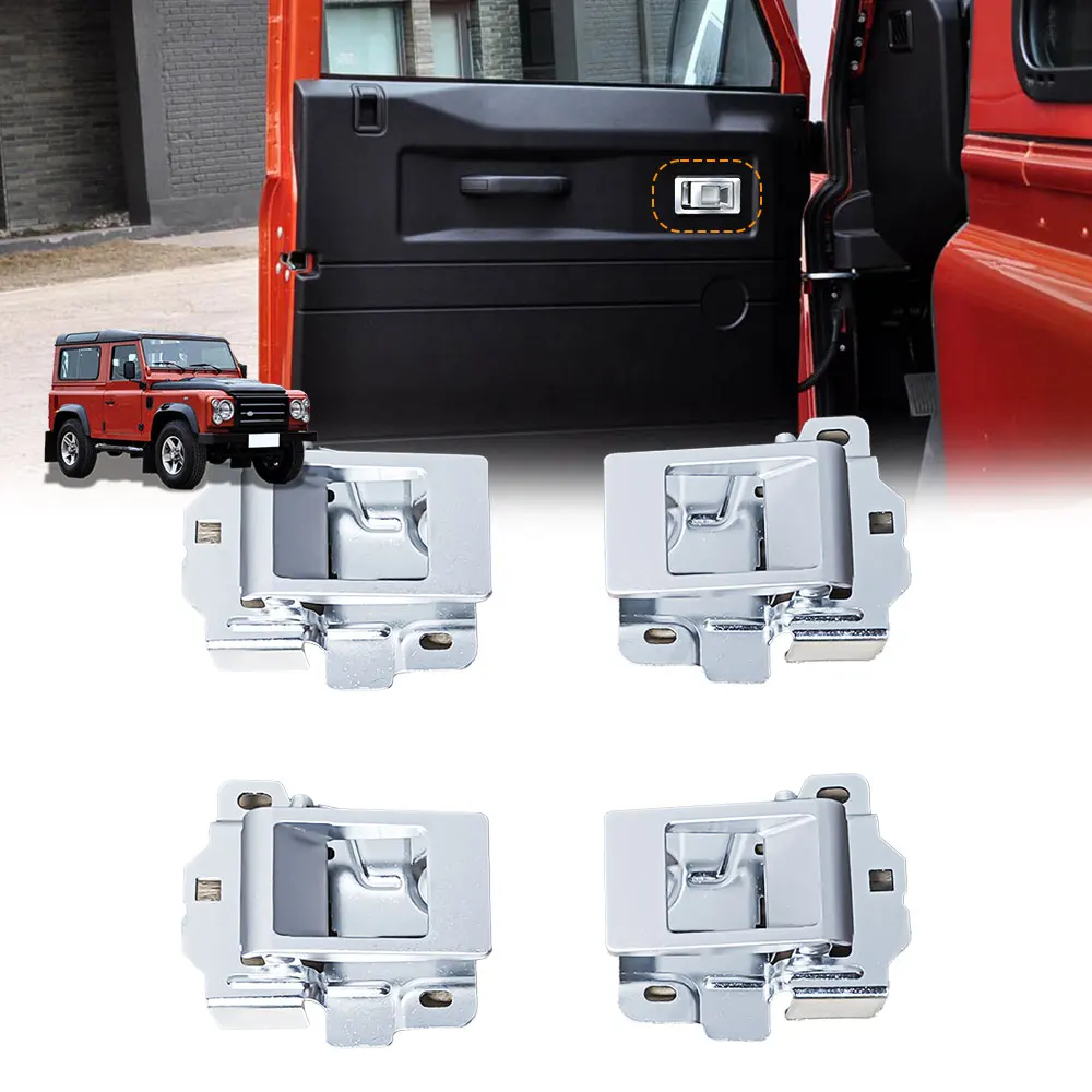

Комплект из 4 сменных внутренних дверных ручек (левая и правая) для Land Rover Defender 90 110 130 204-2018, автоаксессуары