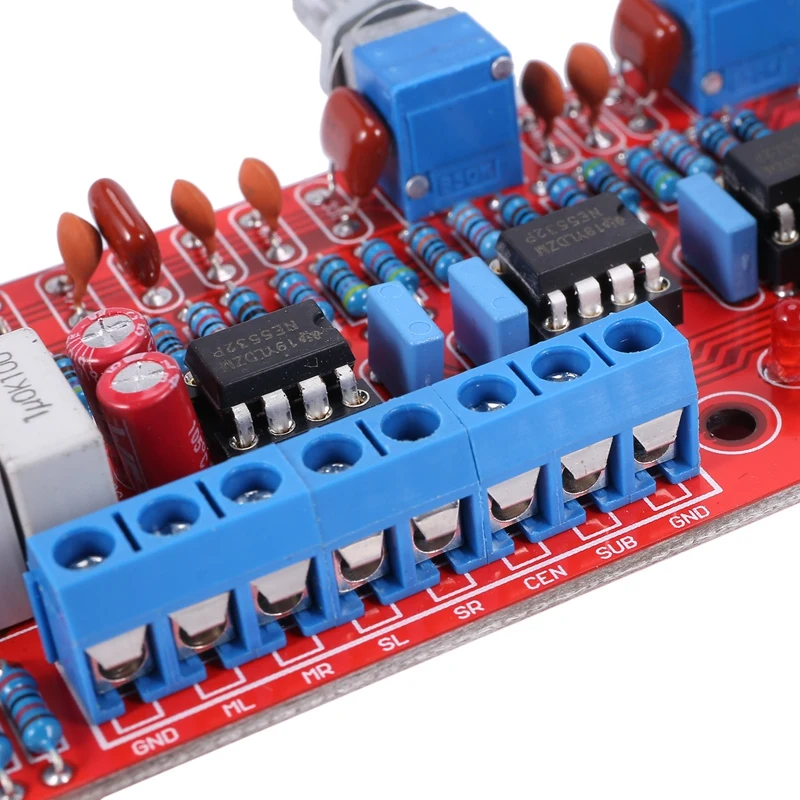 【HOT】NE5532 Preamplifier Bord HIFI 5.1 Tone Plate Volume Control Panel Preamp Mixer Board Pre-Amplifier Board