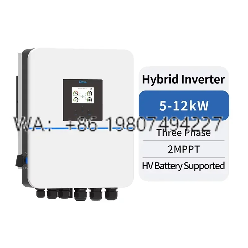 for Deye SUN-5-12K-SG01HP3-EU-DM2 5kw 6kw 8kw 10kw 12kw 3 Phase Hybrid Inverter