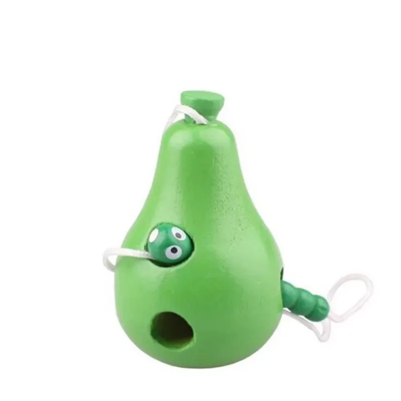 

Montessori Wooden Toys for Baby 1 2 3 Years Early Learning Educational Toys Watermelon Cheese Threading Puzzle Games 0 12 Months