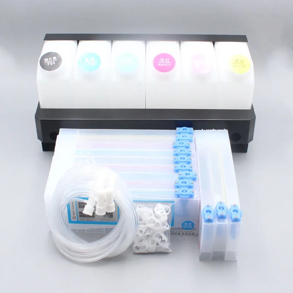 6+12 Bulk Ink System For Roland Mimaki Mutoh With Bottle Cartridge Ink Tube Connectors CISS Continuous Ink System