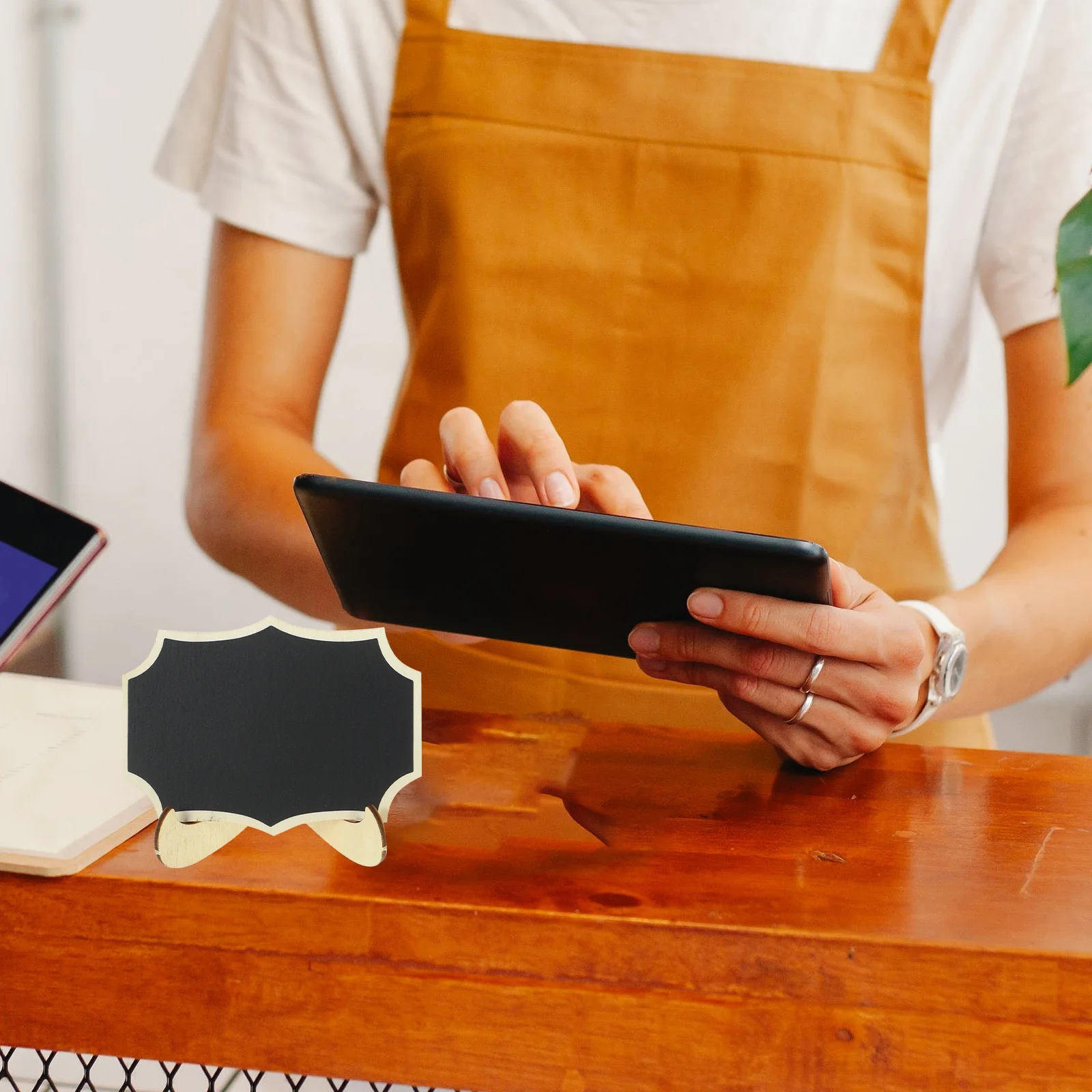 8Pcs Mini Chalk Board Message Board for Restaurant Cafe Bakery Menu Writing Desktop Decoration Reusable Small Blackboard with