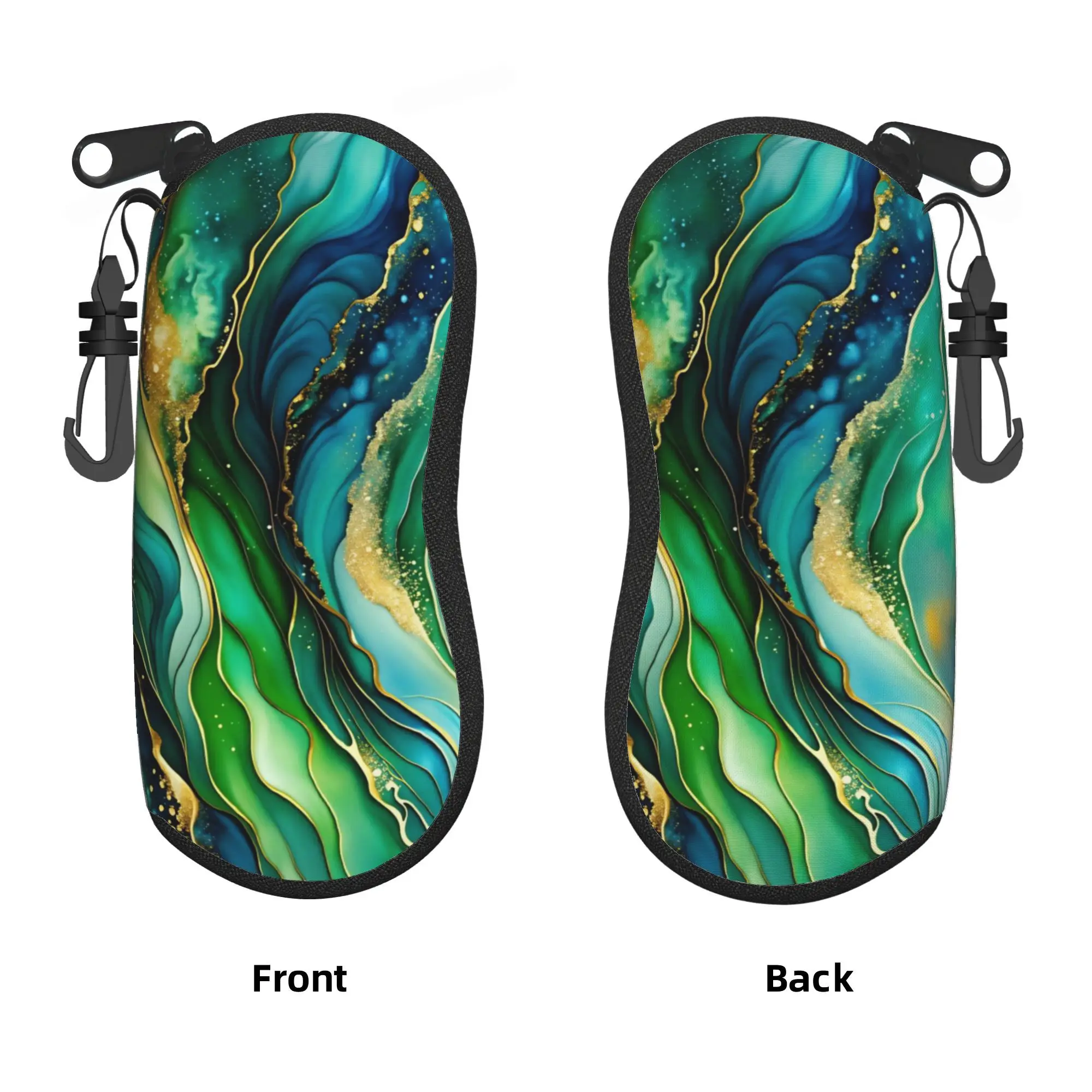 Luxury Marble Texture Glasses Case  Portable Sunglasses Case Men Women Travel Eyeglass Cases Cover Cute Eyewear Box