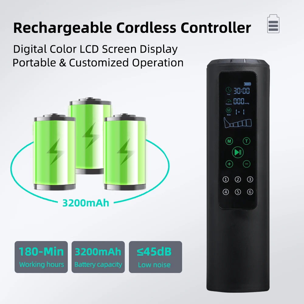 Medical Grade 6 Chambers Sequential Compression Device OEM/ODM Air Compression Leg Massager for Lymphedema Recovery Boots