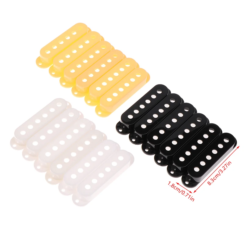 2Pcs 48/50/52MM Guitar Multi Color Plastic Single Coil Pickup Covers Electric Guitar Pickup Lid/Shell/Top Guitar Parts