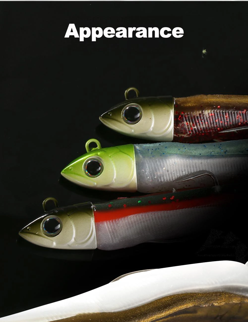 Hunthouse Fishing Barret Minnow-Köder 7g/12g/25g/40g/60g/90g/120g Jigging-Kopf Weicher Silikonköder Wobbler für Barsch und Hecht Leurre – Detail 14