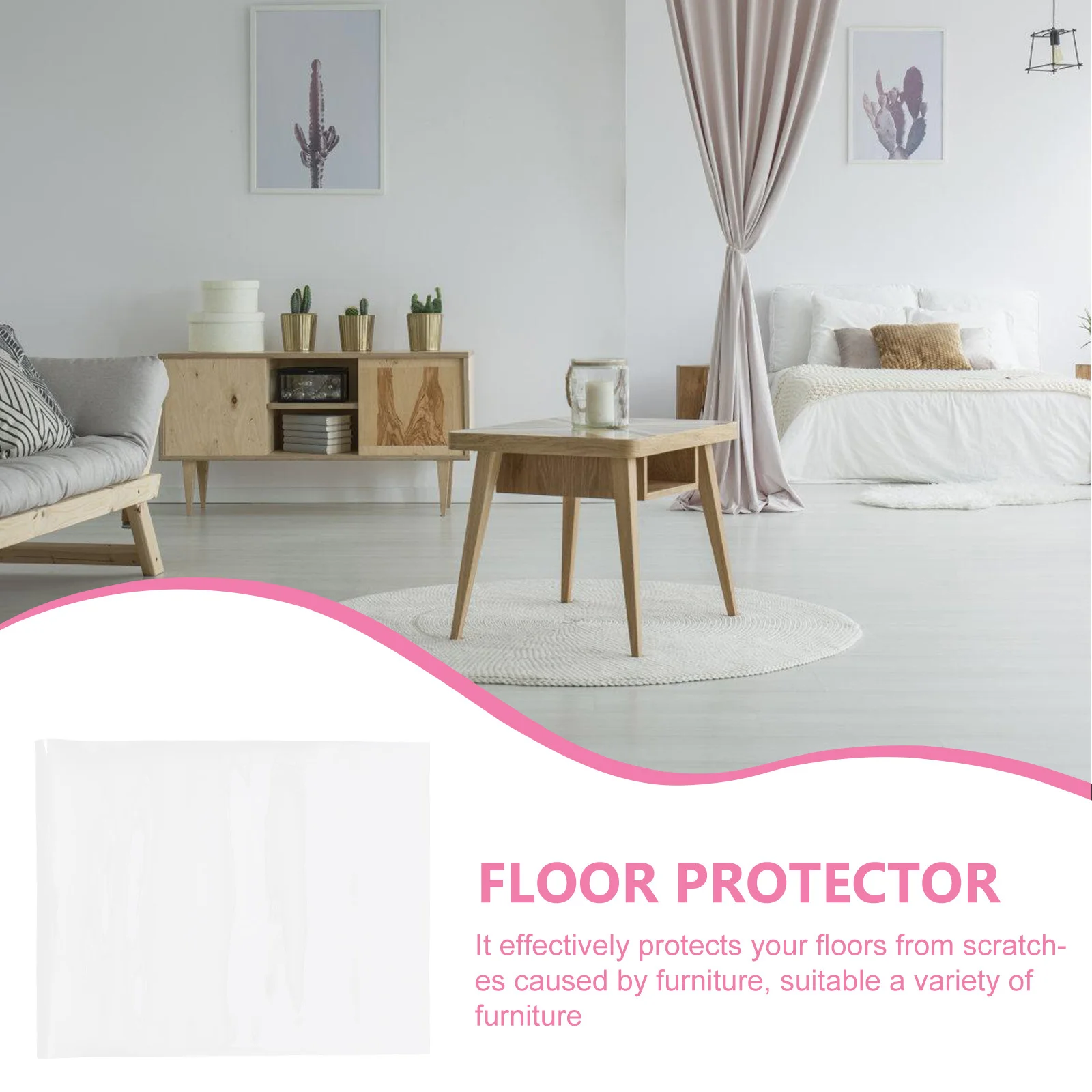 شفافة بولي كلوريد الفينيل الكلمة حصيرة للسجاد واضح كرسي حصيرة حامي سميكة البساط وسادة لا أدوات اللازمة الأثاث الخشب الطابق الخدش #2