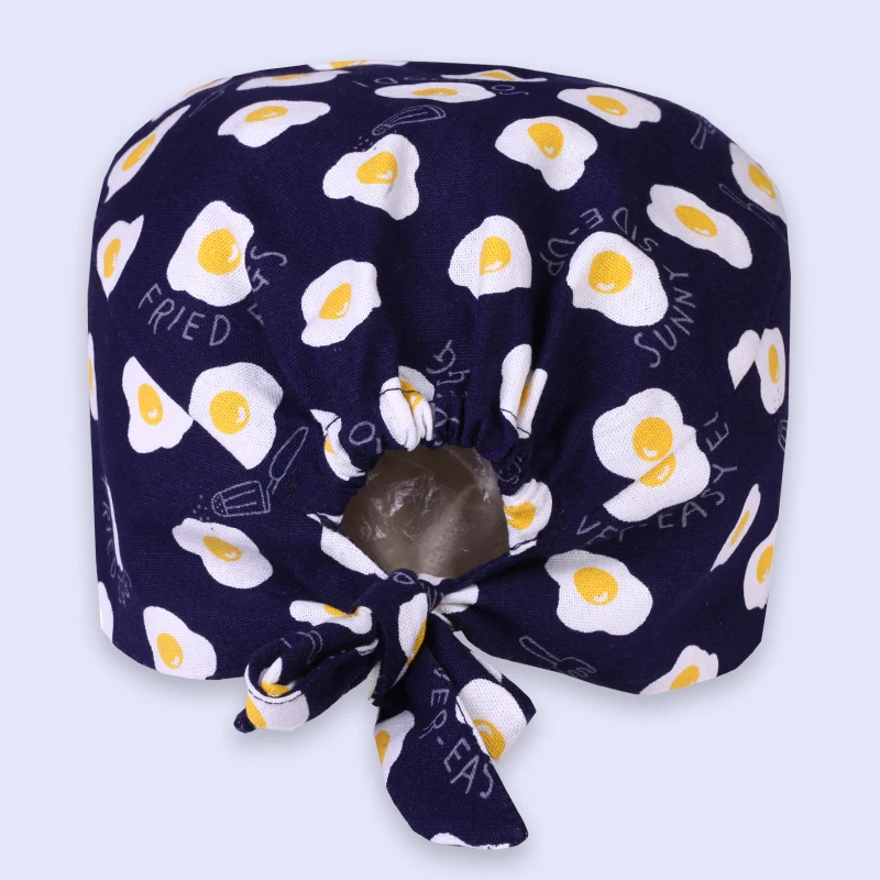 Classic Pattern Scrub Cap for Women and Men 100% Cotton Breathable Short Hairs Hat Chef Vet Doctors Working Caps M319
