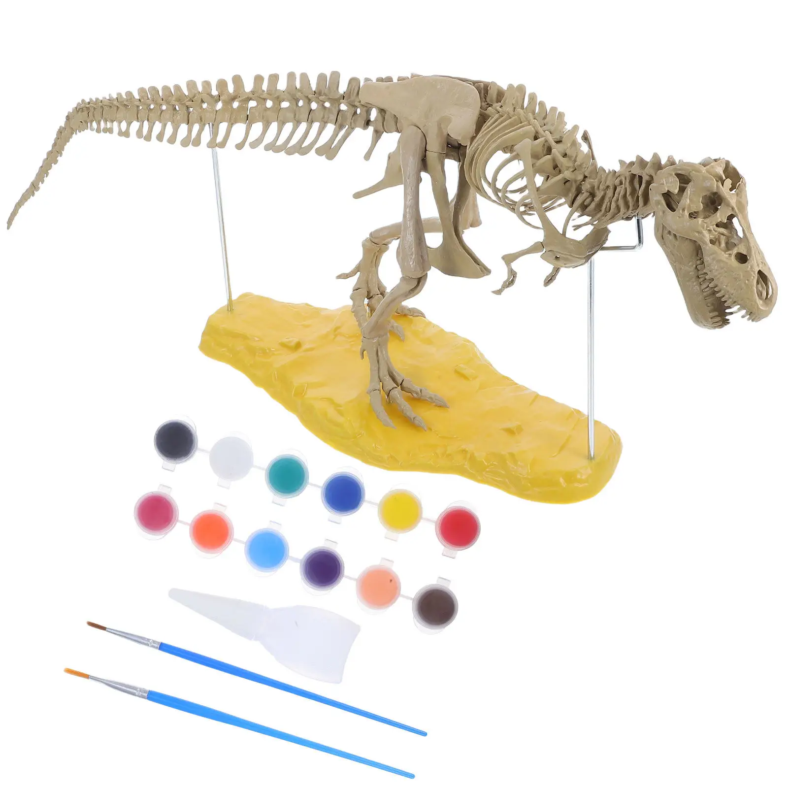

1 Set Dinosaur Realistic PVC Assembly Educational DIY Kids Plaything Small Craft Build Figure Decoration