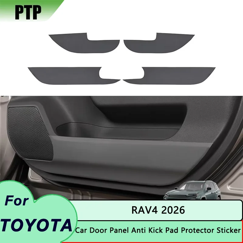 

Car Door Anti Kick Pad Leather Protection Film Protector Stickers Decals Trim Car Interior Accessories For Toyota RAV4 2026
