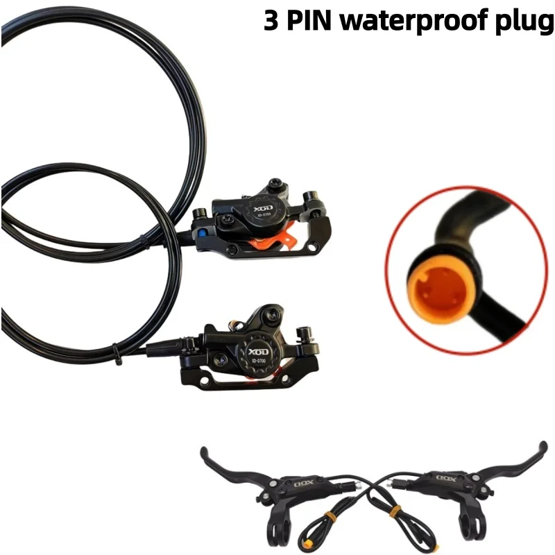 

XOD тормоз для электронного велосипеда, 3-контактная водонепроницаемая заглушка, гидравлические дисковые отключения, силовые тормоза, сборка «сделай сам», тормоз для скутера EBike