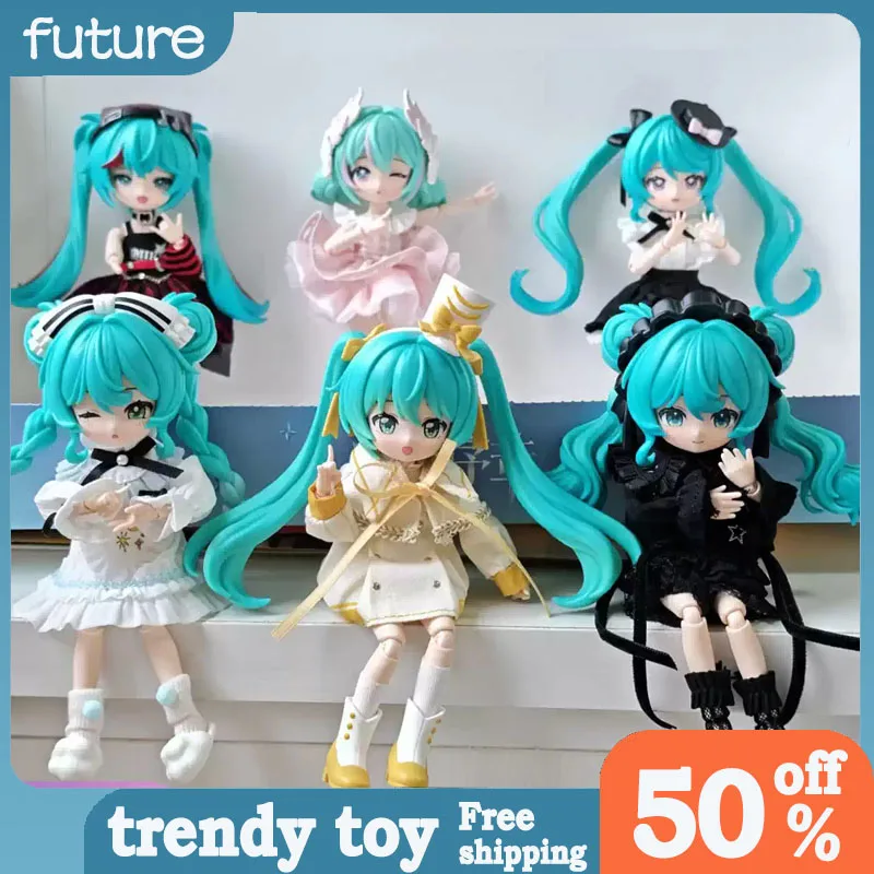 

Genuine Hatsune Miku The Prologue Of Music Series Mjd Blind Box Kawaii Action Figure Desk Ornament Model Toys Holiday Gifts