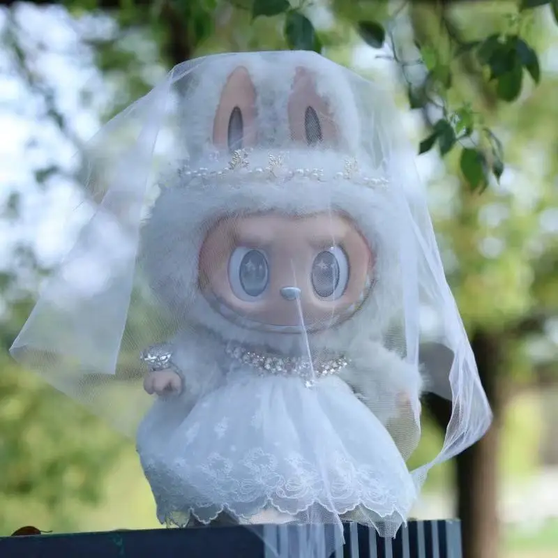 For 58cm Labubu Doll Wedding Clothes Set luxury Cute design Zimomo Advanced clothes designer labubu senior fashion brand Gift