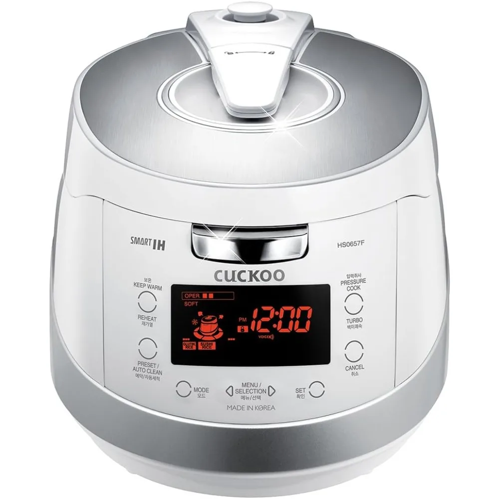 

Non-Stick Coating Induction Heating Pressure Rice Cooker w/18 built-in programs including Glutinous, Mixed, Sushi and more