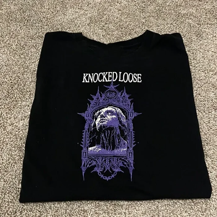 VTG Style KNOCKED LOOSE Laugh Tracks Shirt Black Unisex S-2345XL RE515