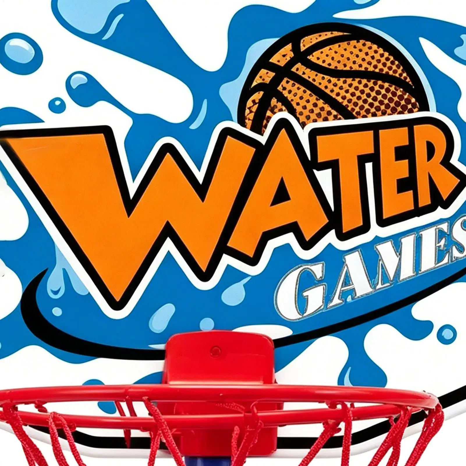 

Basketball Hoop Outdoor Fun Interactive Floating Entertainment Toy Pool Basketball Hoop Toy For Parents Children Kids Family