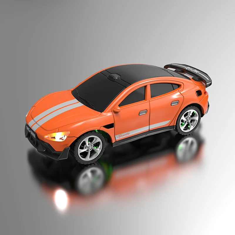 1:64 스케일 RC 드리프트 카, 멋진 LED 조명, 2단 기어, 리모컨 장난감, 시뮬레이션 스포츠 모델, 소년 어린이 선물용