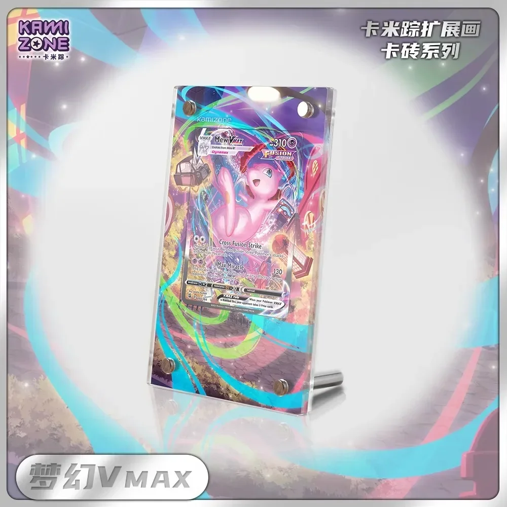 Espositore Pokemon Mew VMAX Magikarp Cynthia Miriam Charizard cornice per foto in mattoni con carta acrilica PTCG giocattolo regalo non includere carte