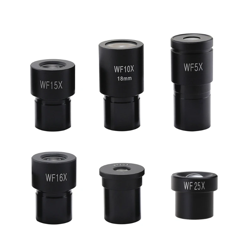 Microscope Adapter Biological Microscope Eyepiece WF5X/WF10X/WF15X/WF16X/WF20X/WF25X Wide  Lens Monocular Oculars