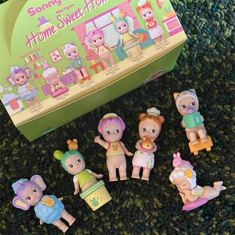 

2025 Genuine Sonny Angel Love Home Series Blind Box Dolls Trendy Play Handmade Room Car Decoration Pendant Holiday Gifts