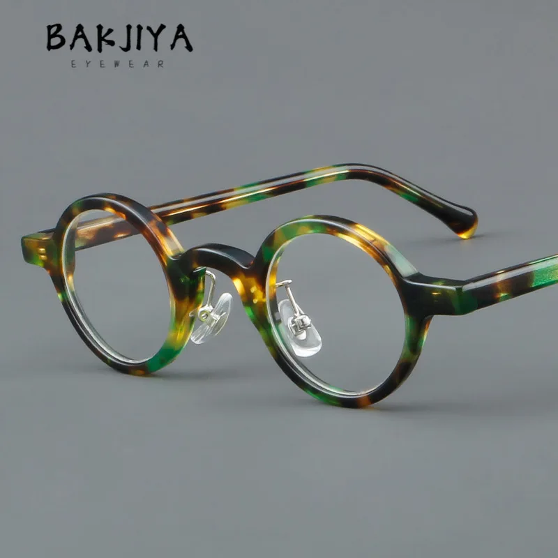 

Vintage Acetate Small Circle Glasses Frame Japan and Korea Optical Men Women Eyeglasses Frame Prescription Reading Glasses 2025